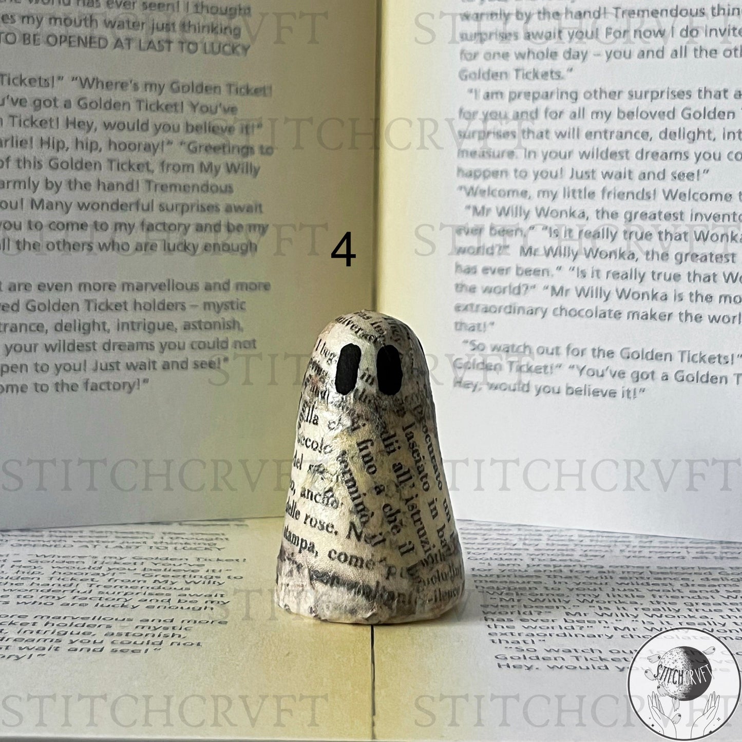 Lost text decoupage ghosts | Limited small batch