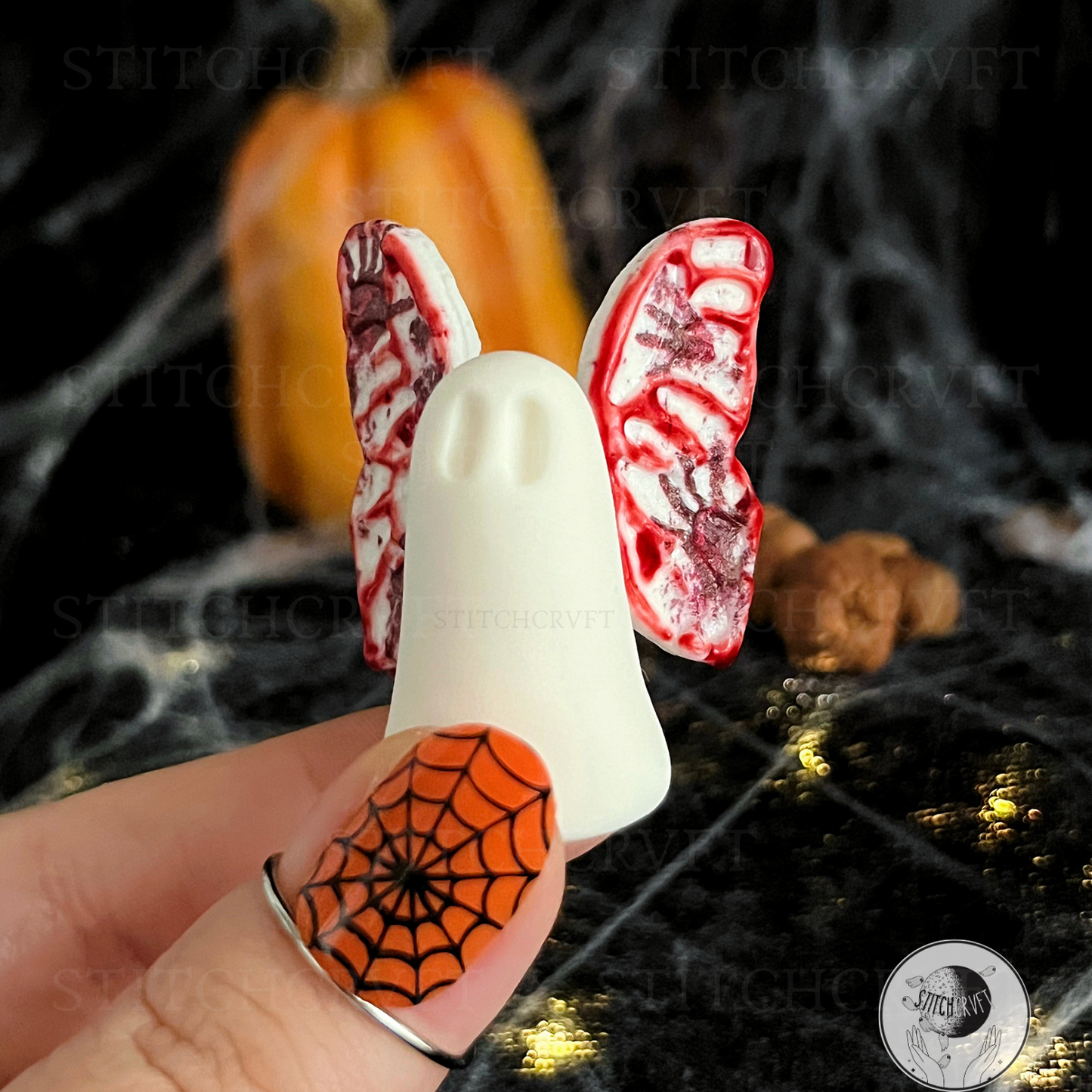 Ghost with bloody wings | Handmade to order