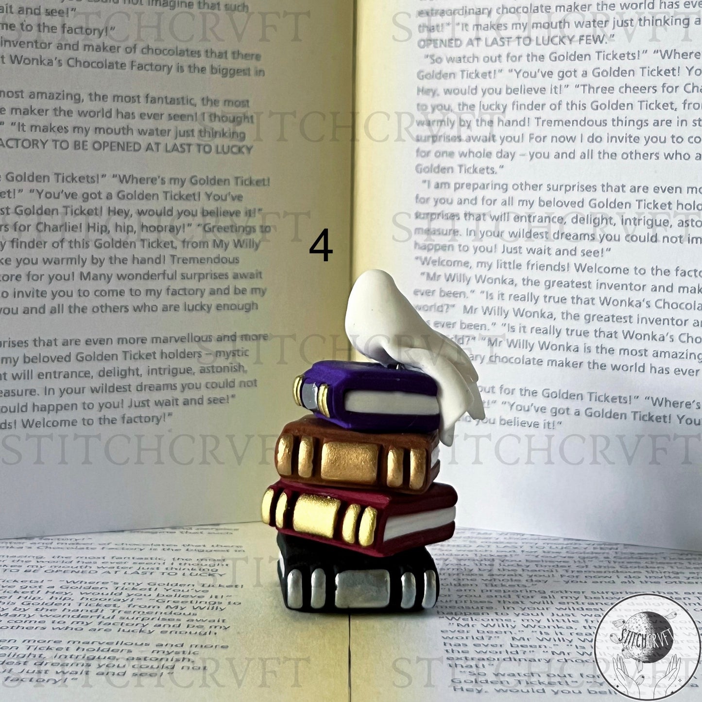 Miniature sheet ghost book stacks | Limited small batch