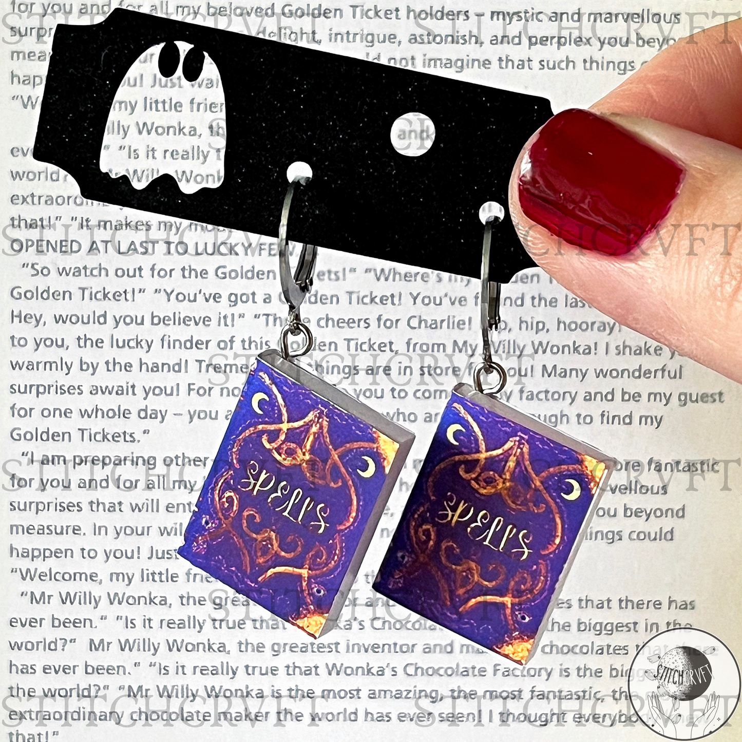 Bookish earrings | Various designs | Handmade to order