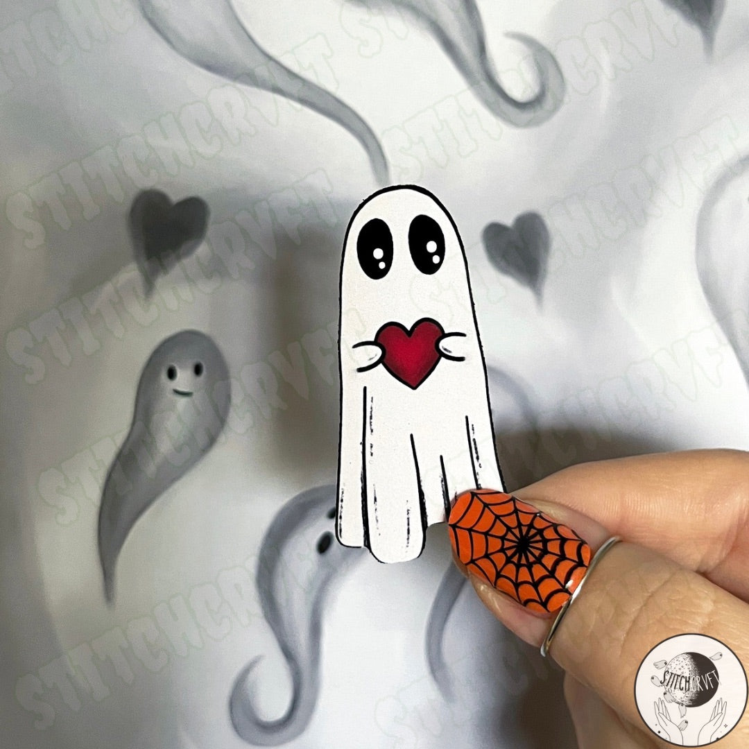 Floating ghost sticker | Handmade to order
