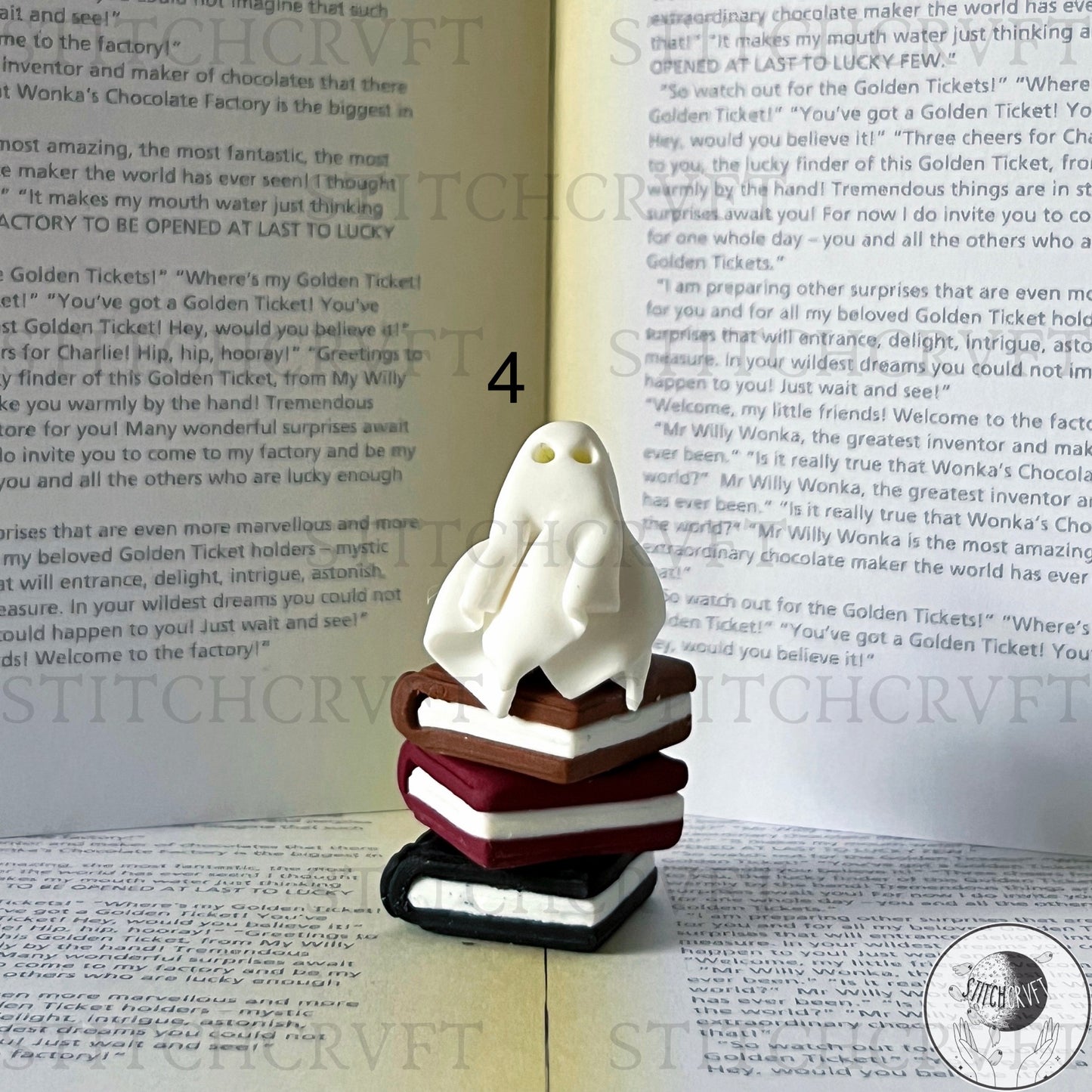Miniature sheet ghost book stacks | Limited small batch
