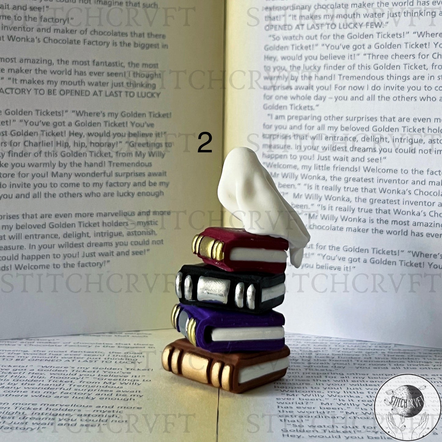 Miniature sheet ghost book stacks | Limited small batch