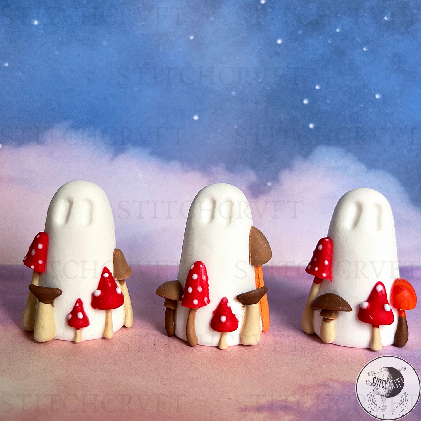 Cottagecore mushroom ghost | Handmade to order
