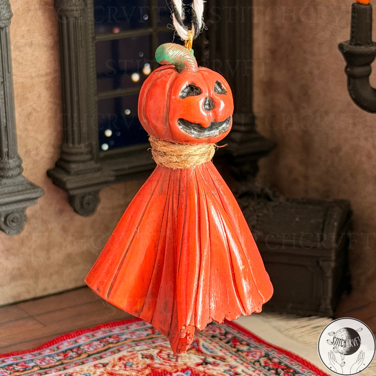Pumpkin sheet ghost ornament | PRE-ORDER