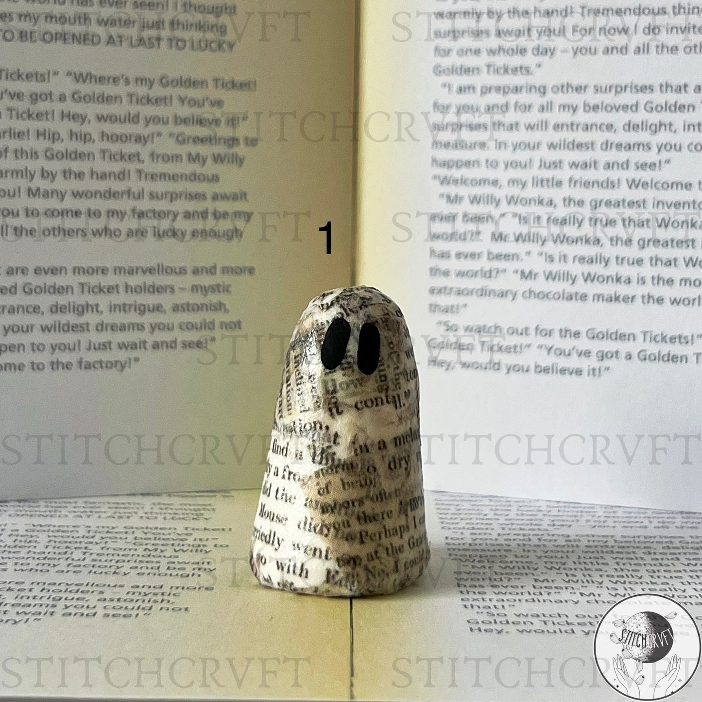Lost text decoupage ghosts | Limited small batch