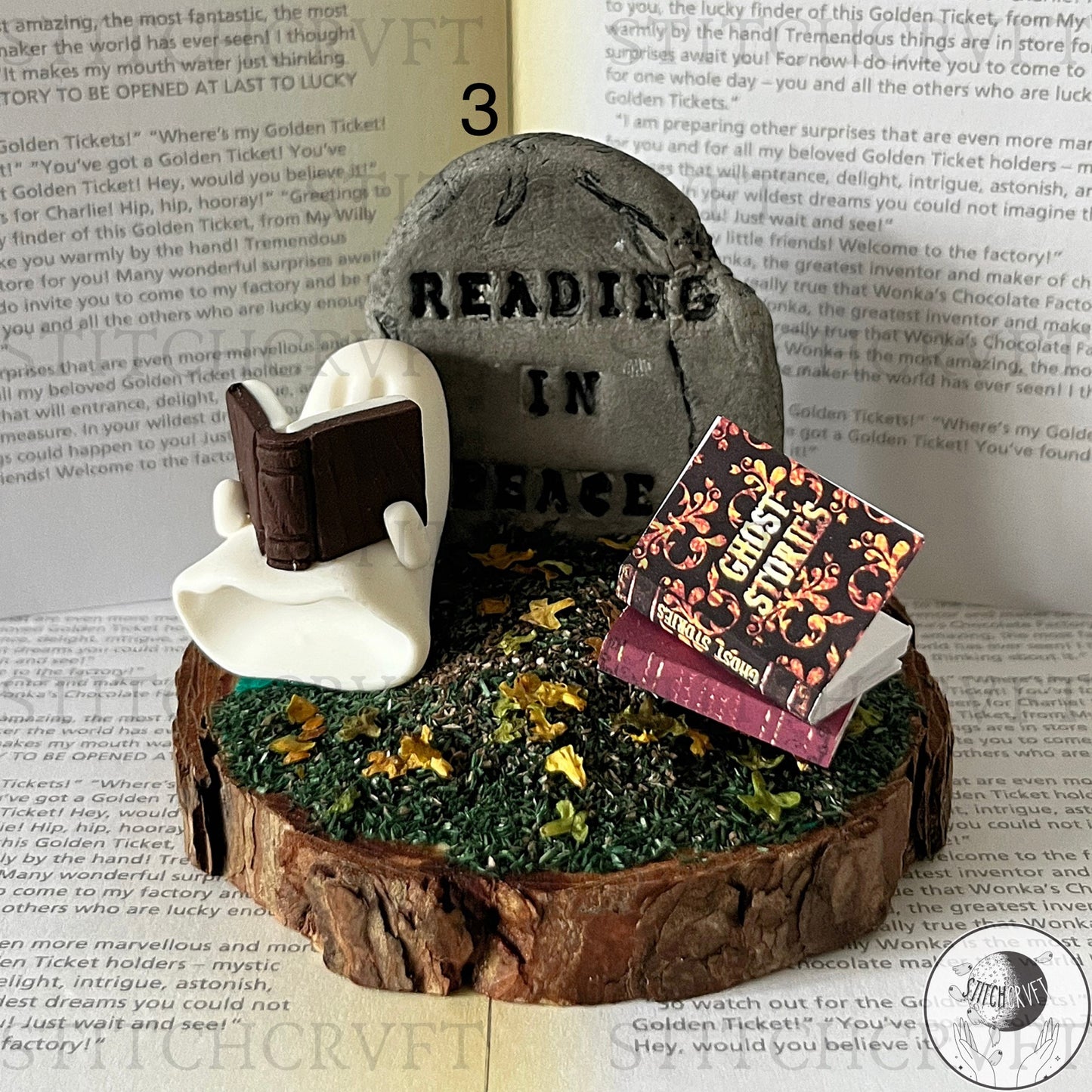 Reading in peace ghostly scenes | Limited small batch