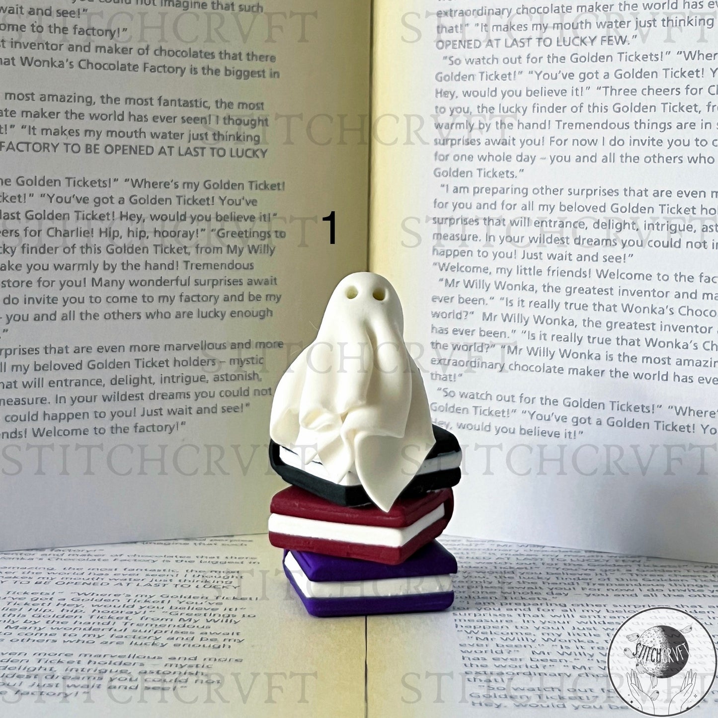 Miniature sheet ghost book stacks | Limited small batch
