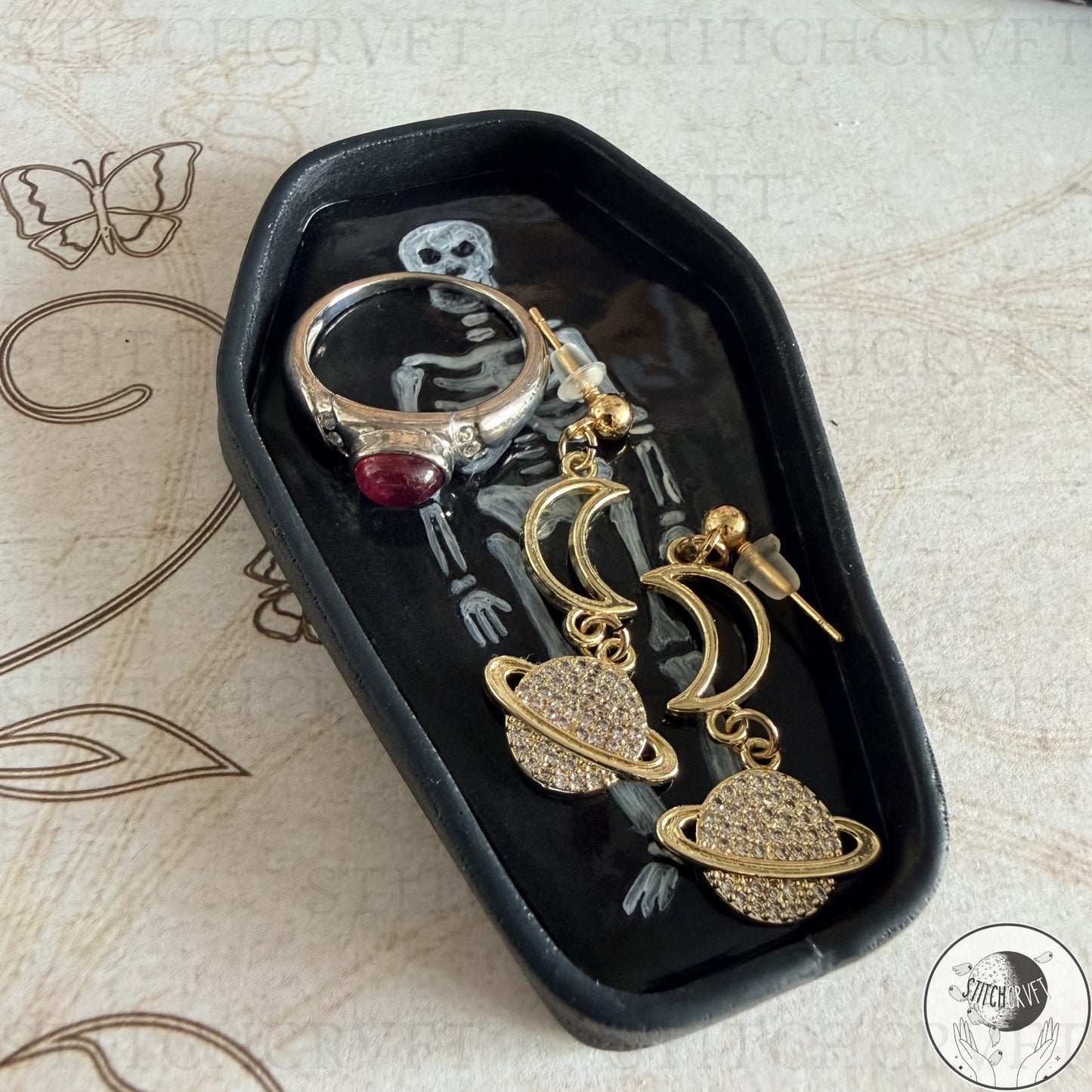 Coffin trinket dish | Handmade to order