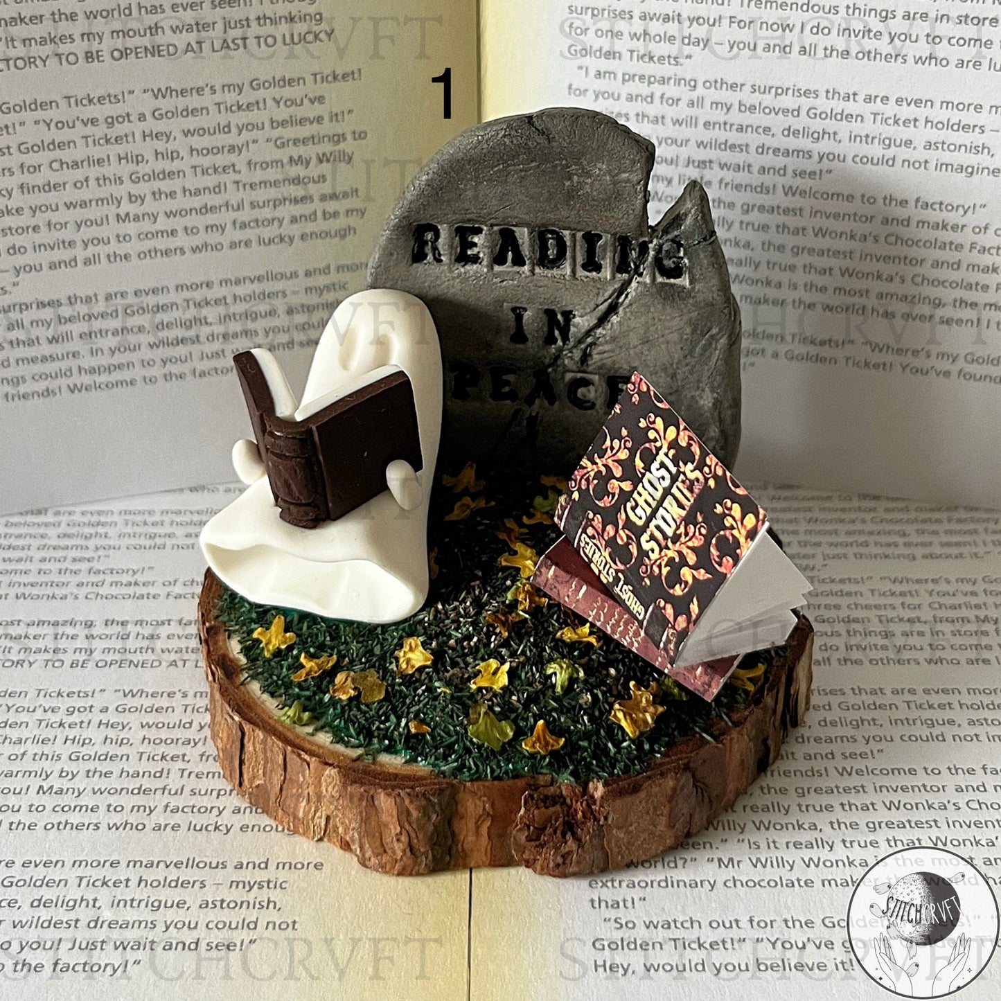 Reading in peace ghostly scenes | Limited small batch