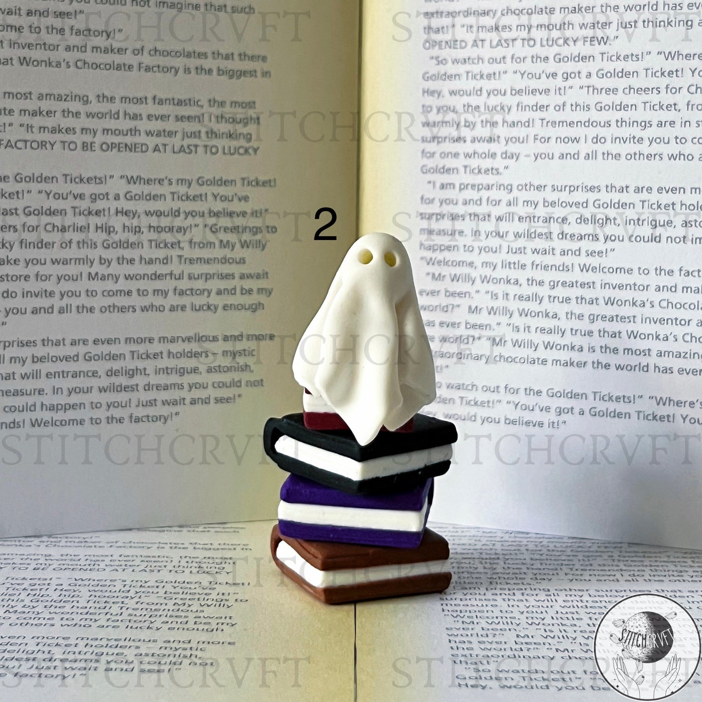 Miniature sheet ghost book stacks | Limited small batch