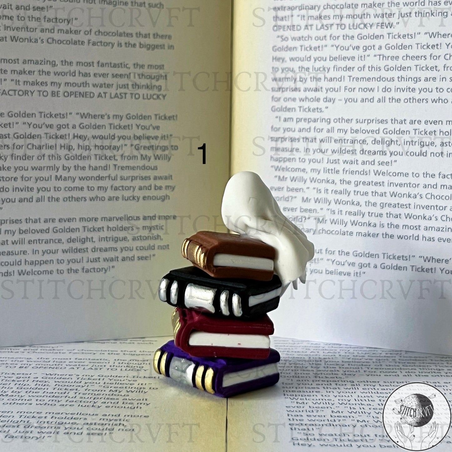 Miniature sheet ghost book stacks | Limited small batch