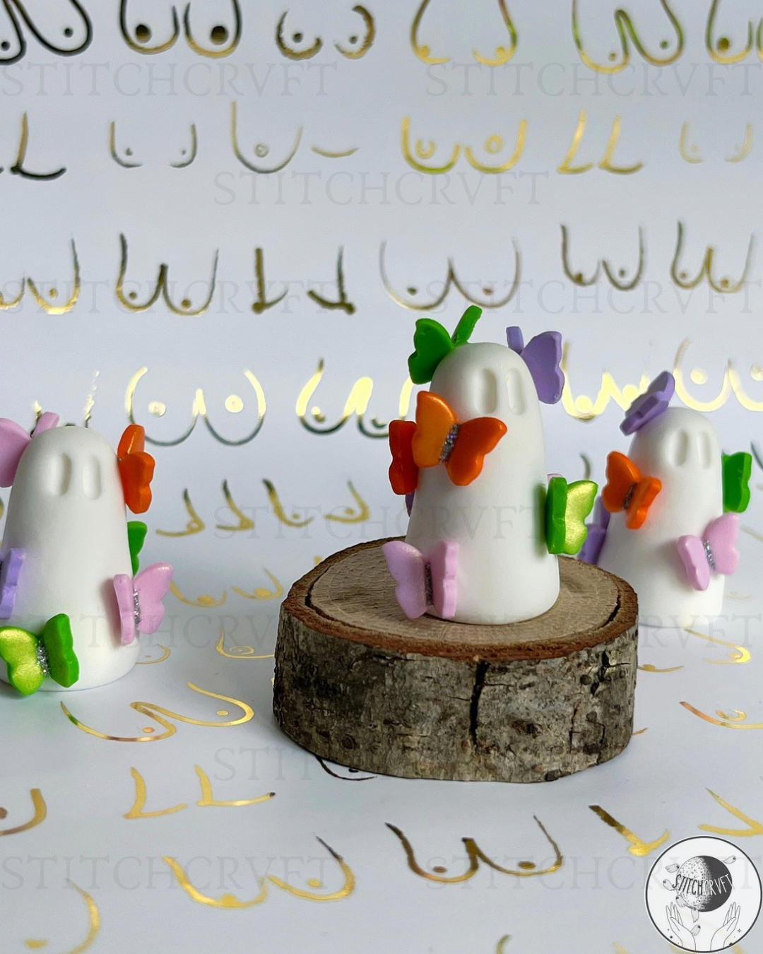Tiny butterfly covered ghost| Limited small batch