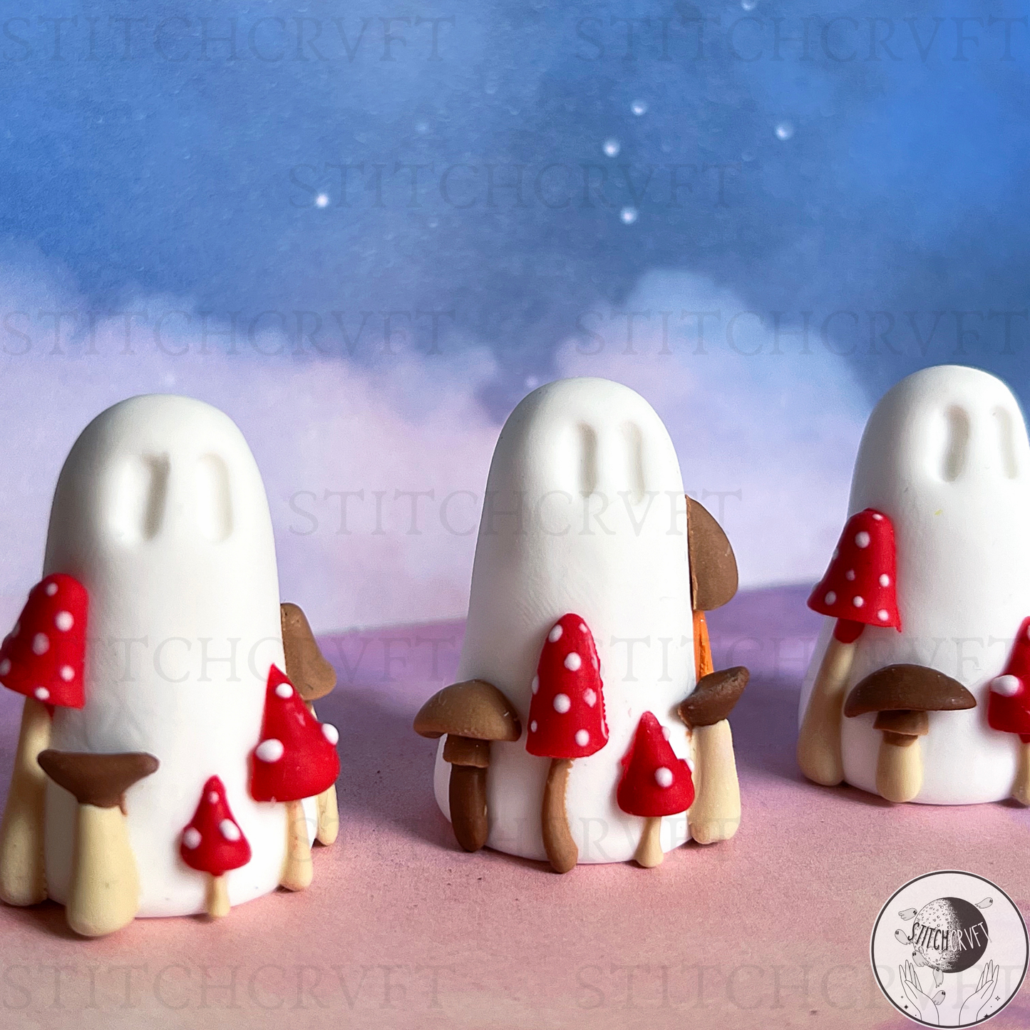 Cottagecore mushroom ghost | Handmade to order