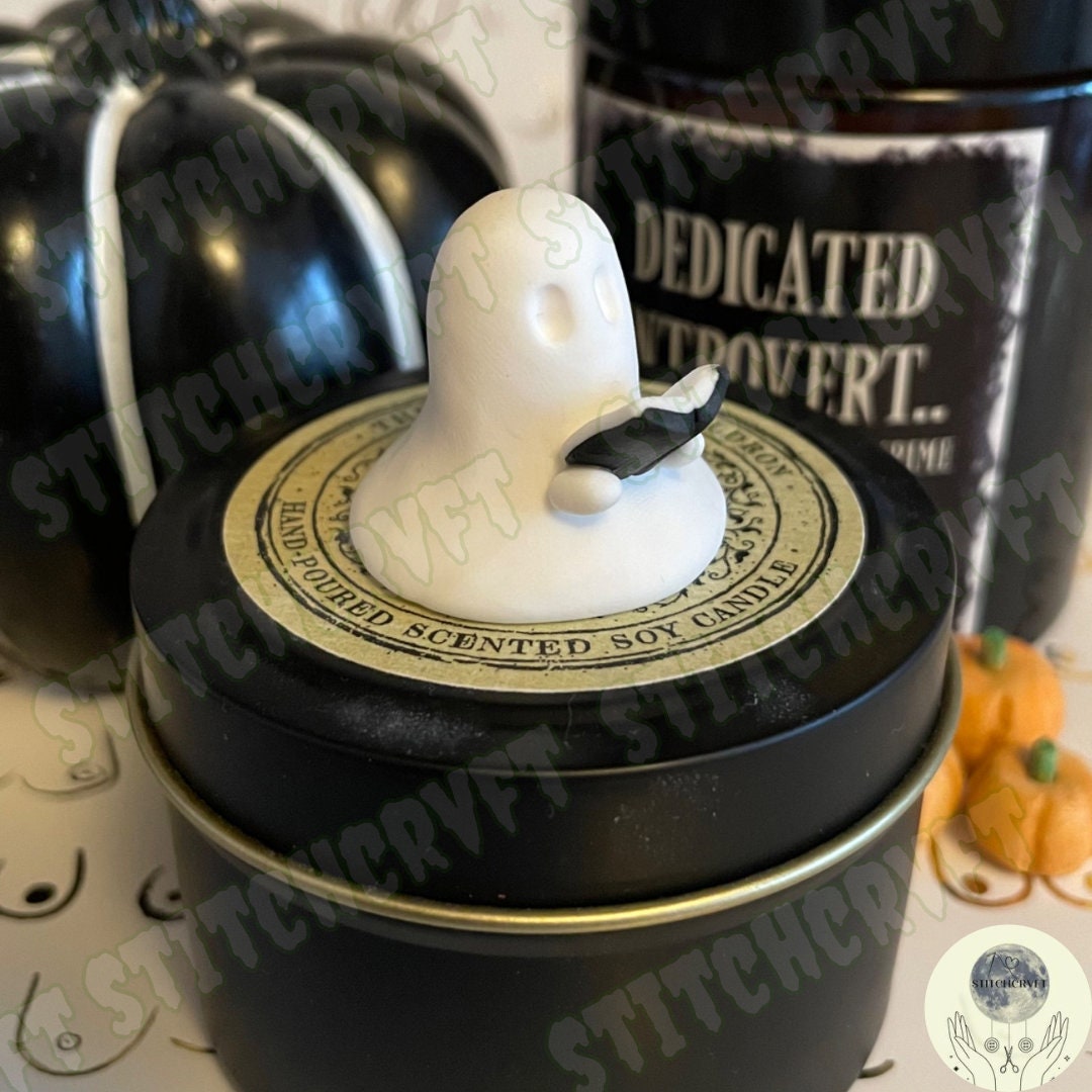 Ghost holding open book | Handmade to order