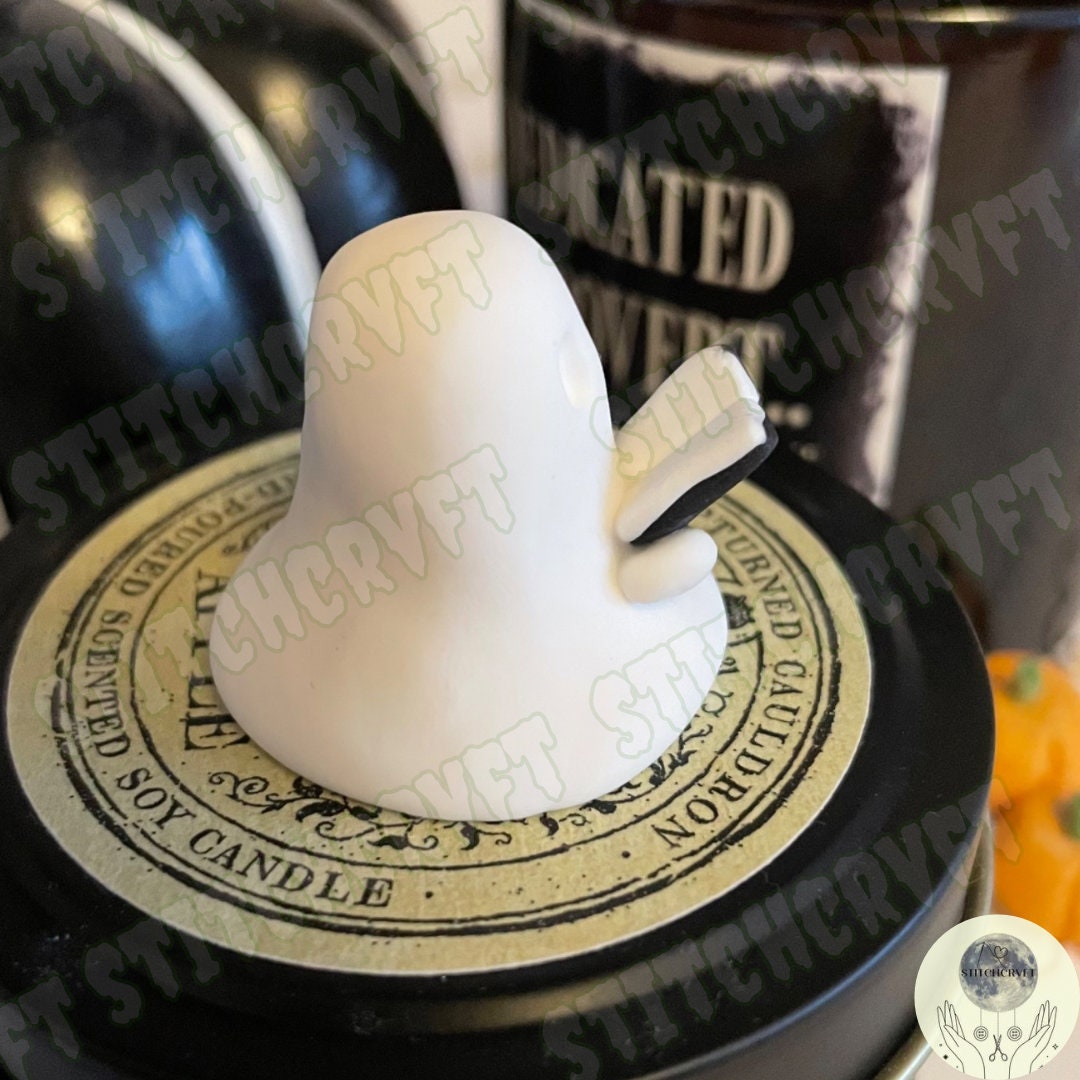 Ghost holding open book | Handmade to order