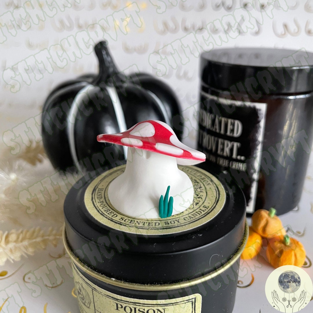 Mushroom ghost with grassy sprouts | Handmade to order