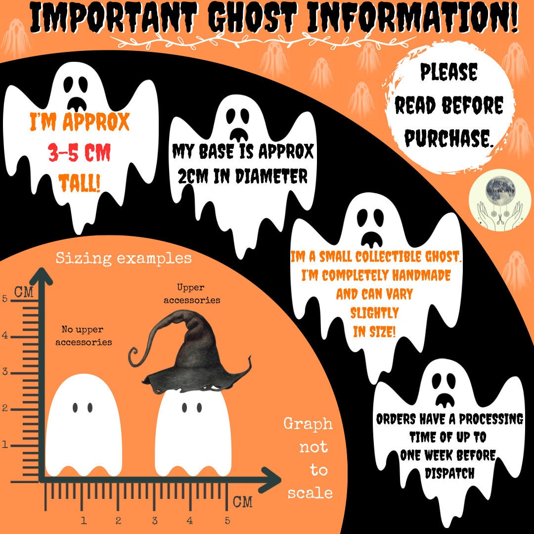 Ghost holding big cookie | Handmade to order