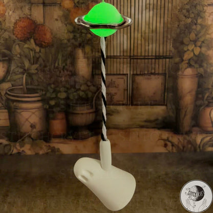 Ghost floating on glowing planet balloon | Limited small batch