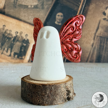 Ghost With coloured gilded wings | Handmade to order