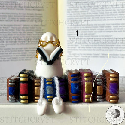 Haunted book row shelf sitter | Limited small batch