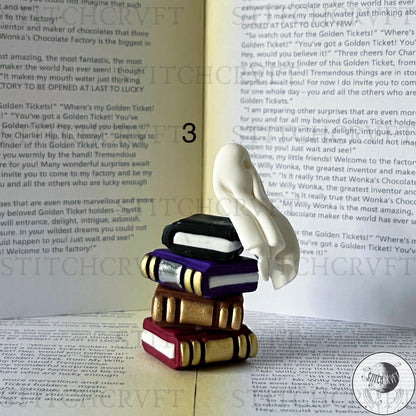 Miniature sheet ghost book stacks | Limited small batch