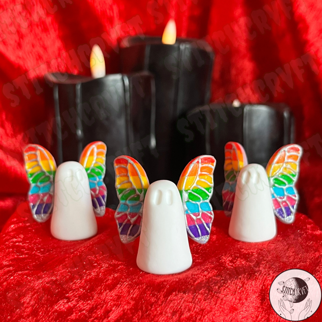 Ghost with rainbow wings | Limited small batch