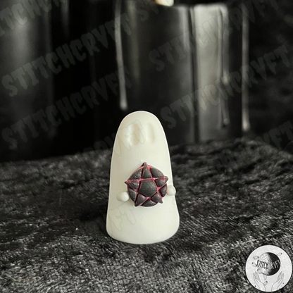 Ghost holding pentagram | Handmade to order