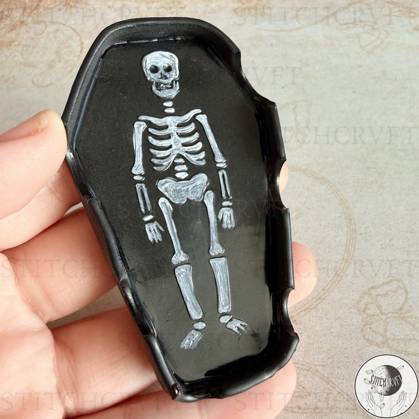 Coffin tool rest catch-all tray | Handmade to order