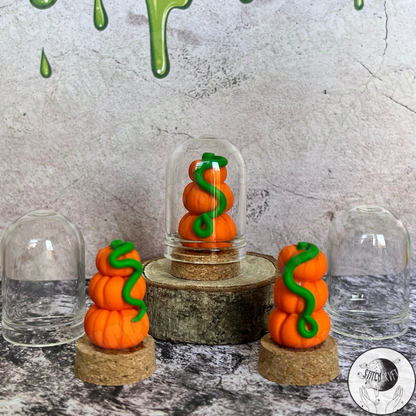 Miniature pumpkin stack bell jar | Limited small batch