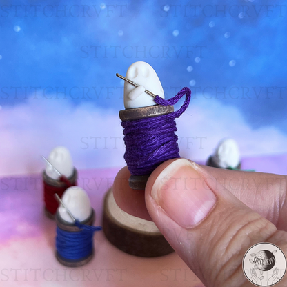 Tiny ghost bobbins | Handmade to order