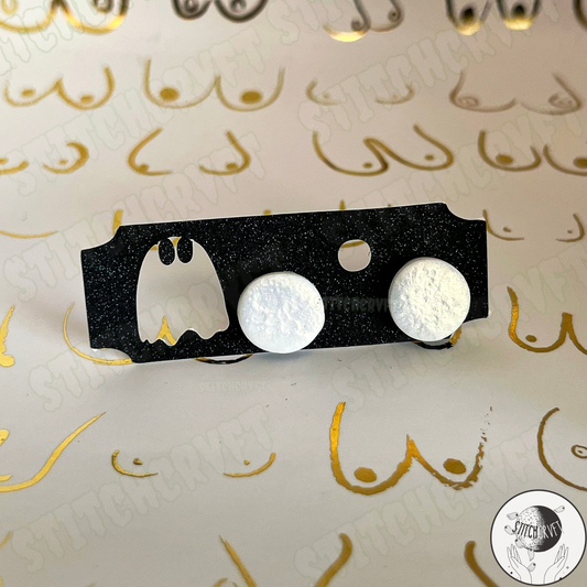 Shimmer full moon textured studs | Handmade to order