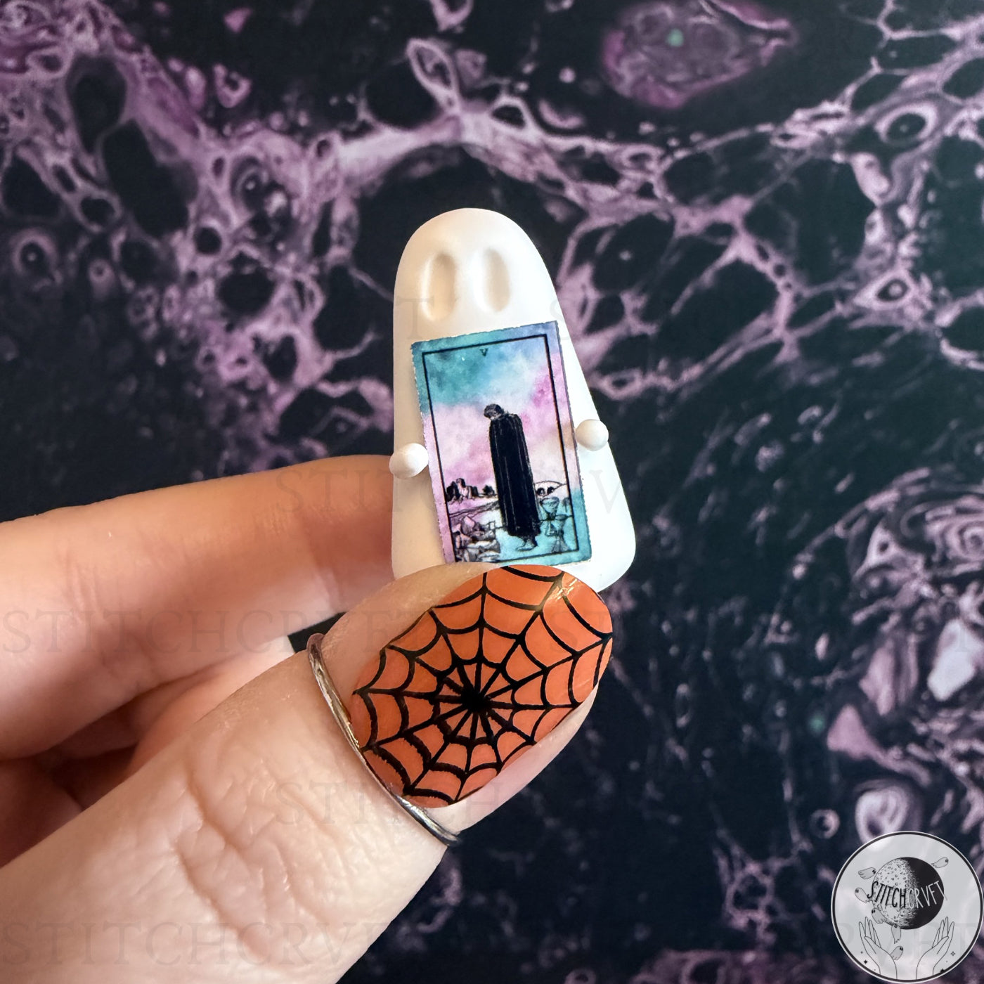 Ghost with celestial Tarot deck | Handmade to order