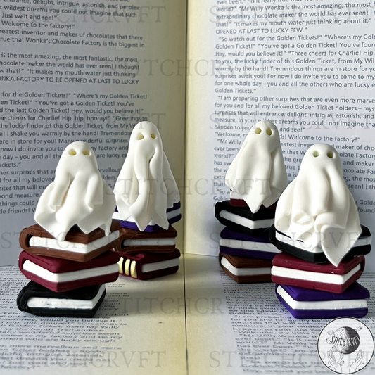 Miniature sheet ghost book stacks | Limited small batch