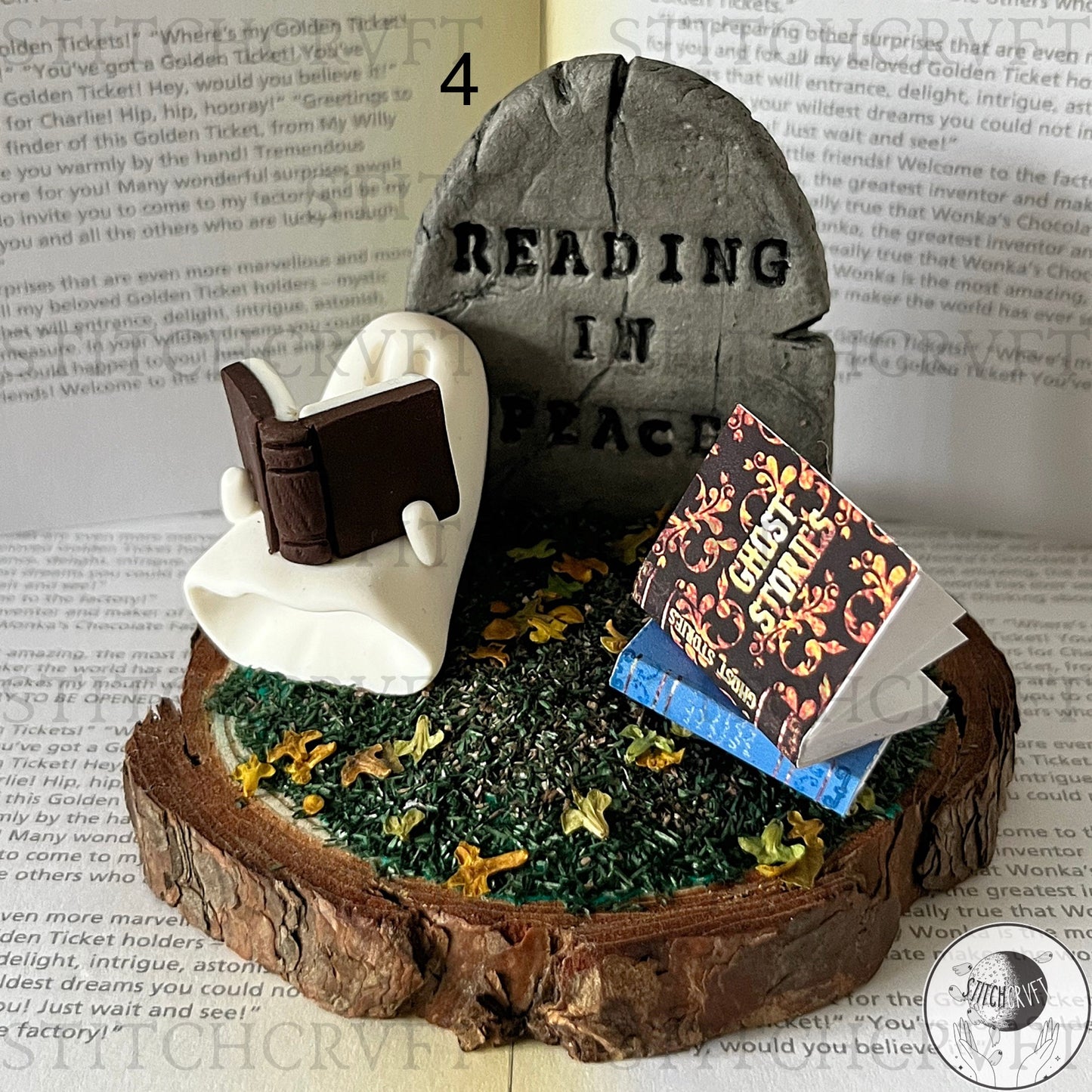 Reading in peace ghostly scenes | Limited small batch