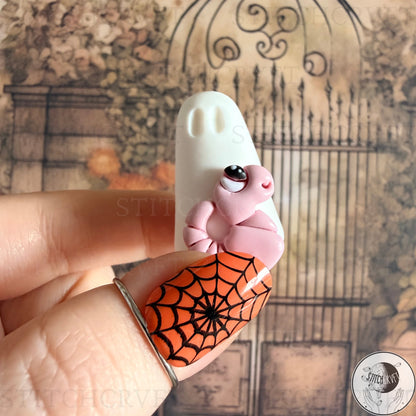 Ghost with worm familiar | Handmade to order