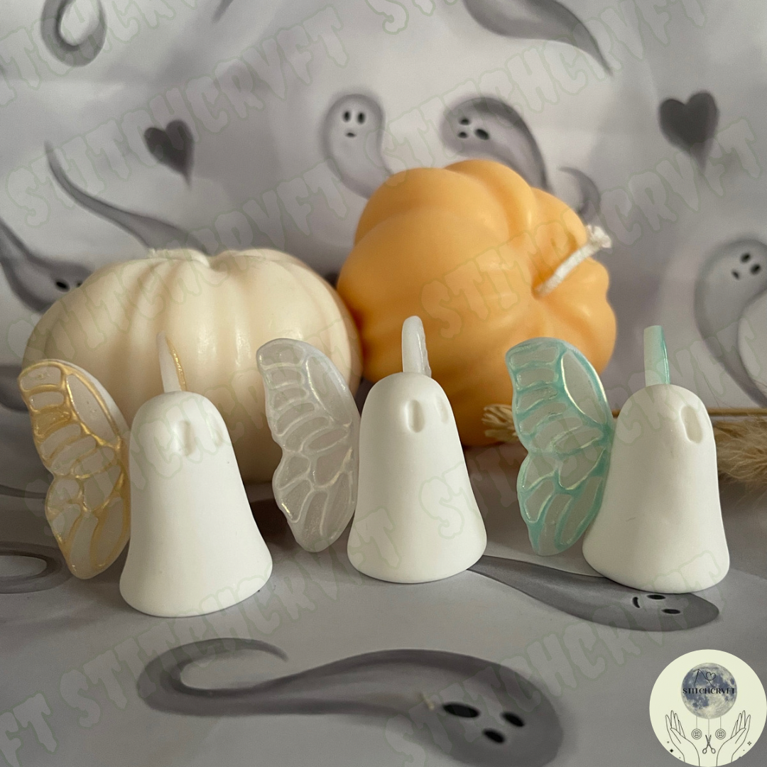 Ghost with shimmering wings | Handmade to order