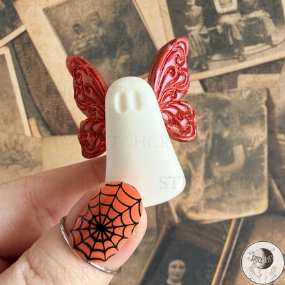 Ghost With coloured gilded wings | Handmade to order