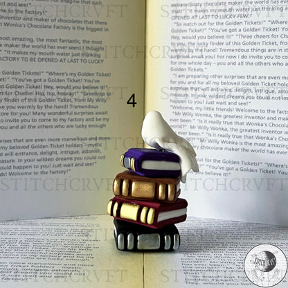 Miniature sheet ghost book stacks | Limited small batch