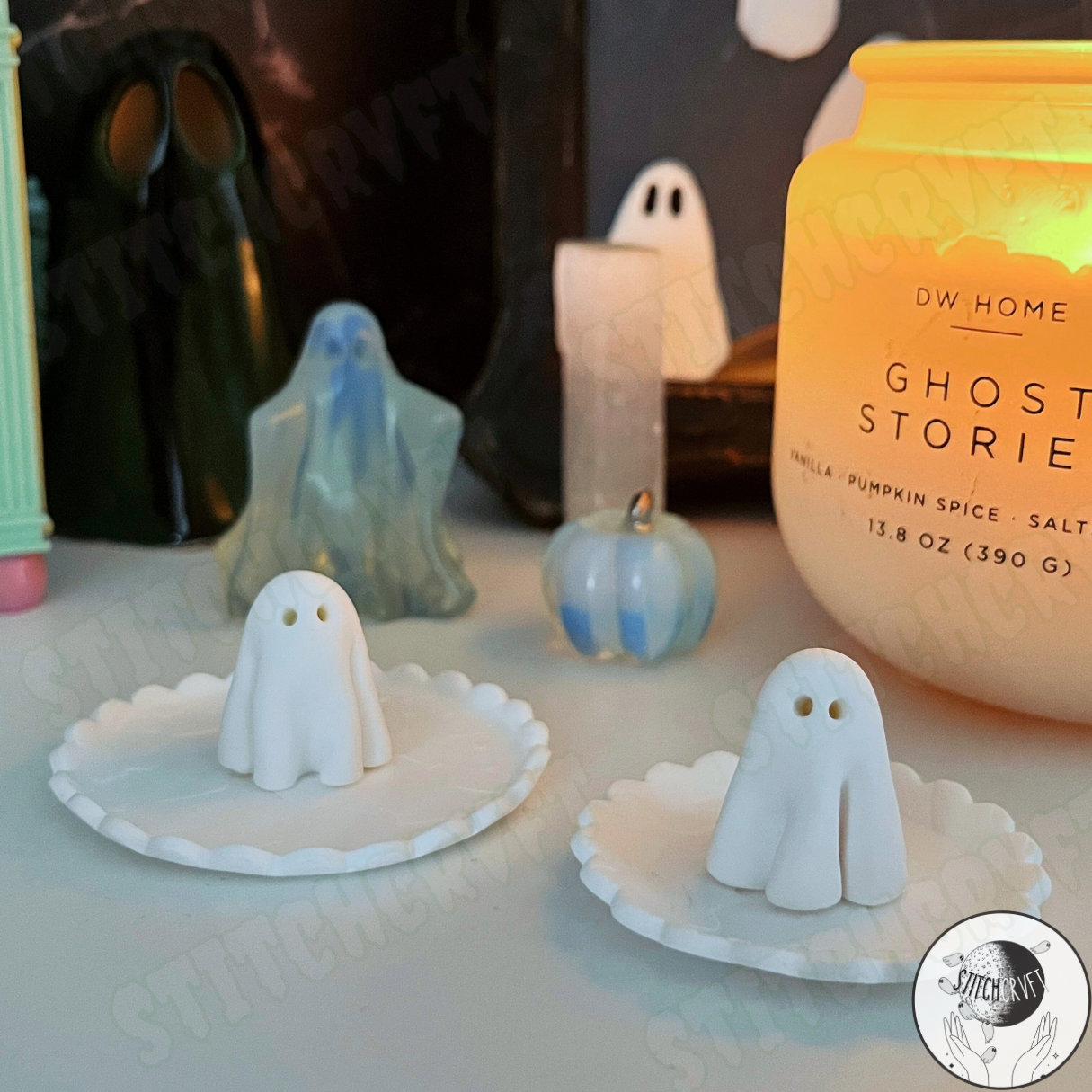 Sheet ghost trinket ring dish | Handmade to order