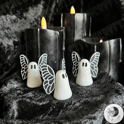 Ghost with goth wings | Handmade to order