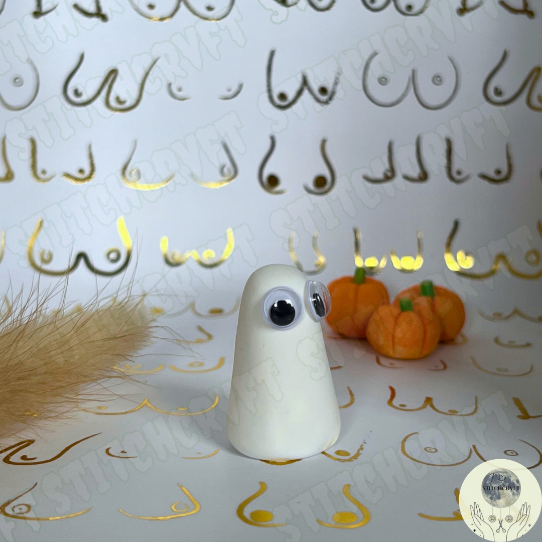 Ghost with googly eyes | Handmade to order