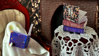 Ghostly scenes wood bookends pair | Limited edition