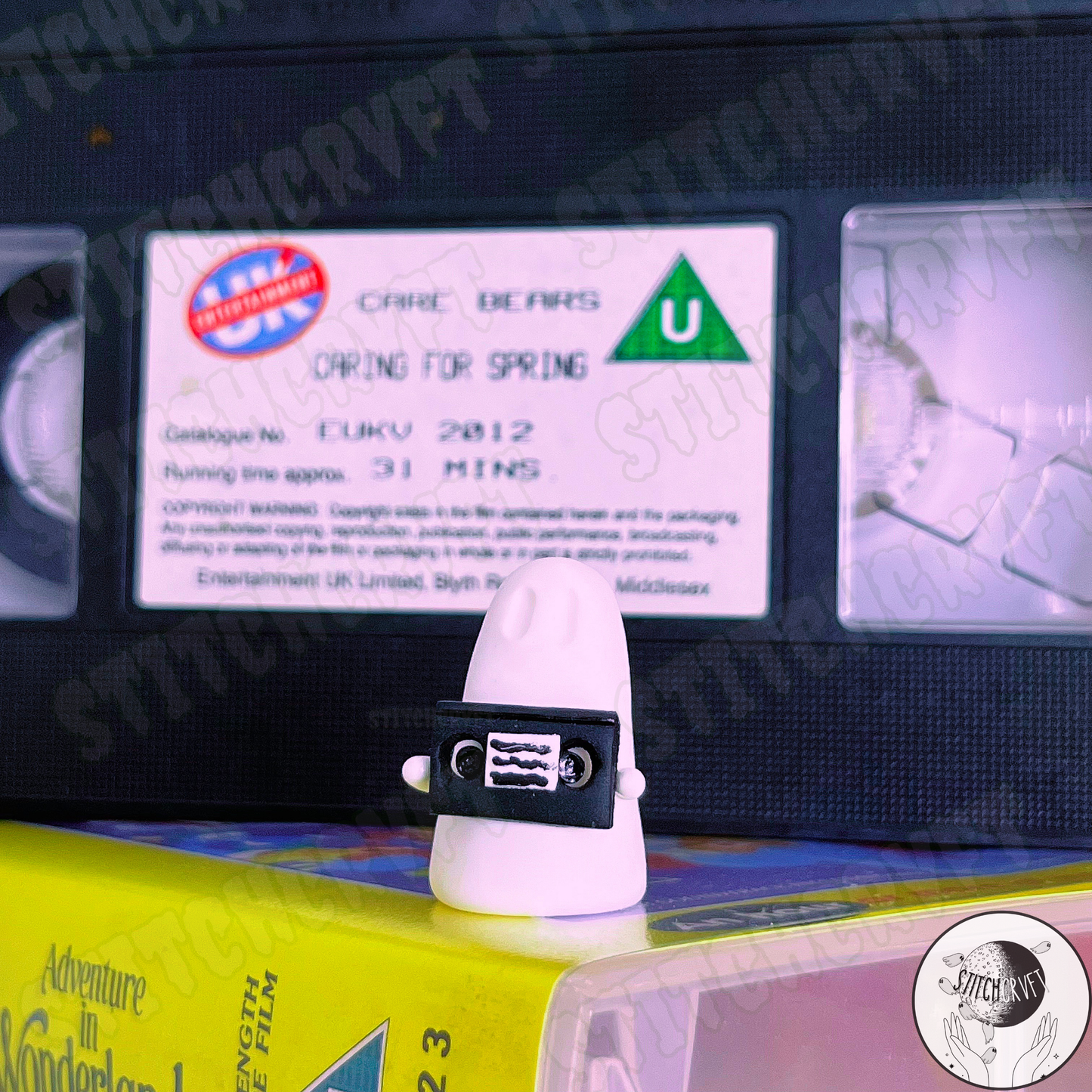 Ghost holding tiny VHS tape 90s edition | Limited small batch