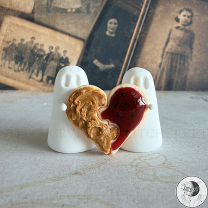PB & J puzzle heart ghost duo | Limited small batch