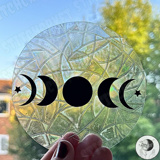 Moon phase suncatcher | Handmade to order