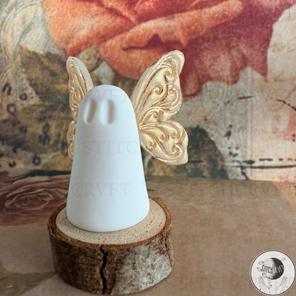 Ghost with golden gilded wings | Handmade to order