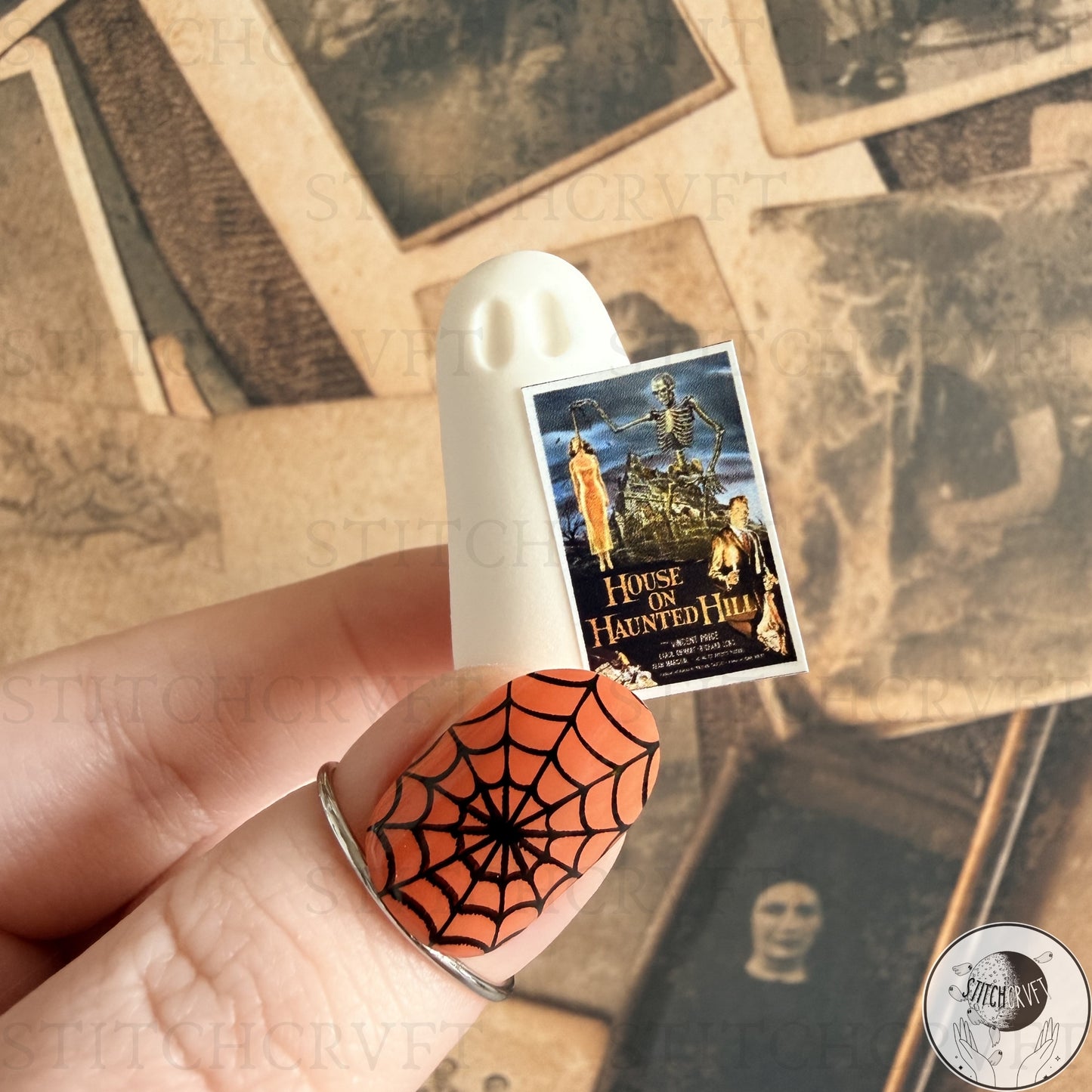 Ghosts with classic horror movie posters | Handmade to order