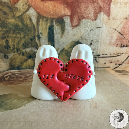 Til Death Ghost heart duo | Handmade to order