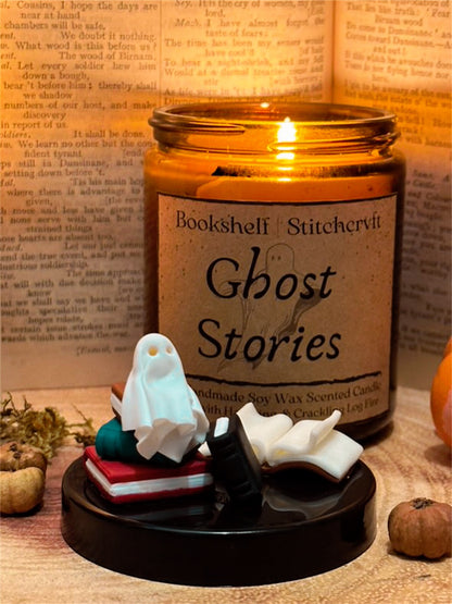 GHOST STORIES - BOOKSHELF X STITCHCRVFT HANDMADE 8OZ CANDLE PRE-ORDER